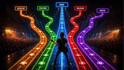 Using gitflow for code control