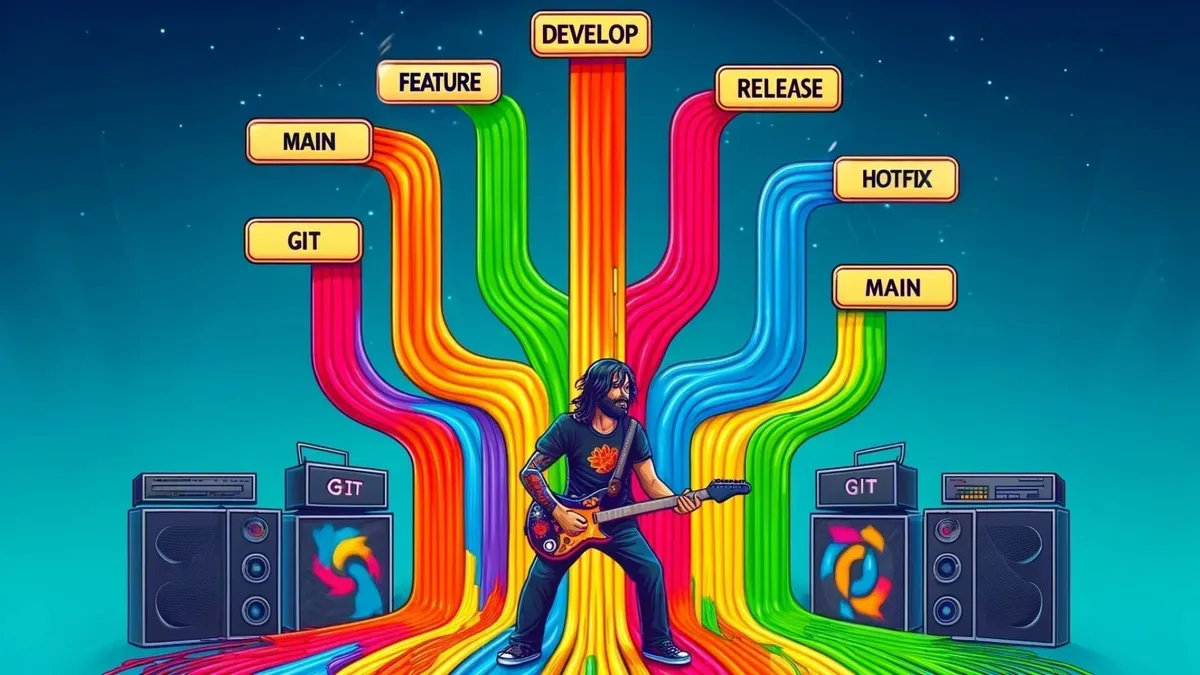 Using gitflow for code control