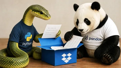 Reading and writing files with python using Dropbox
