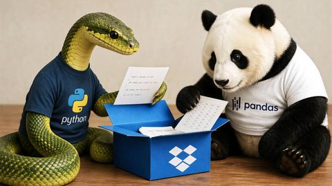 Reading and writing files with python using Dropbox