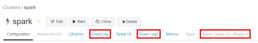 Databricks logs