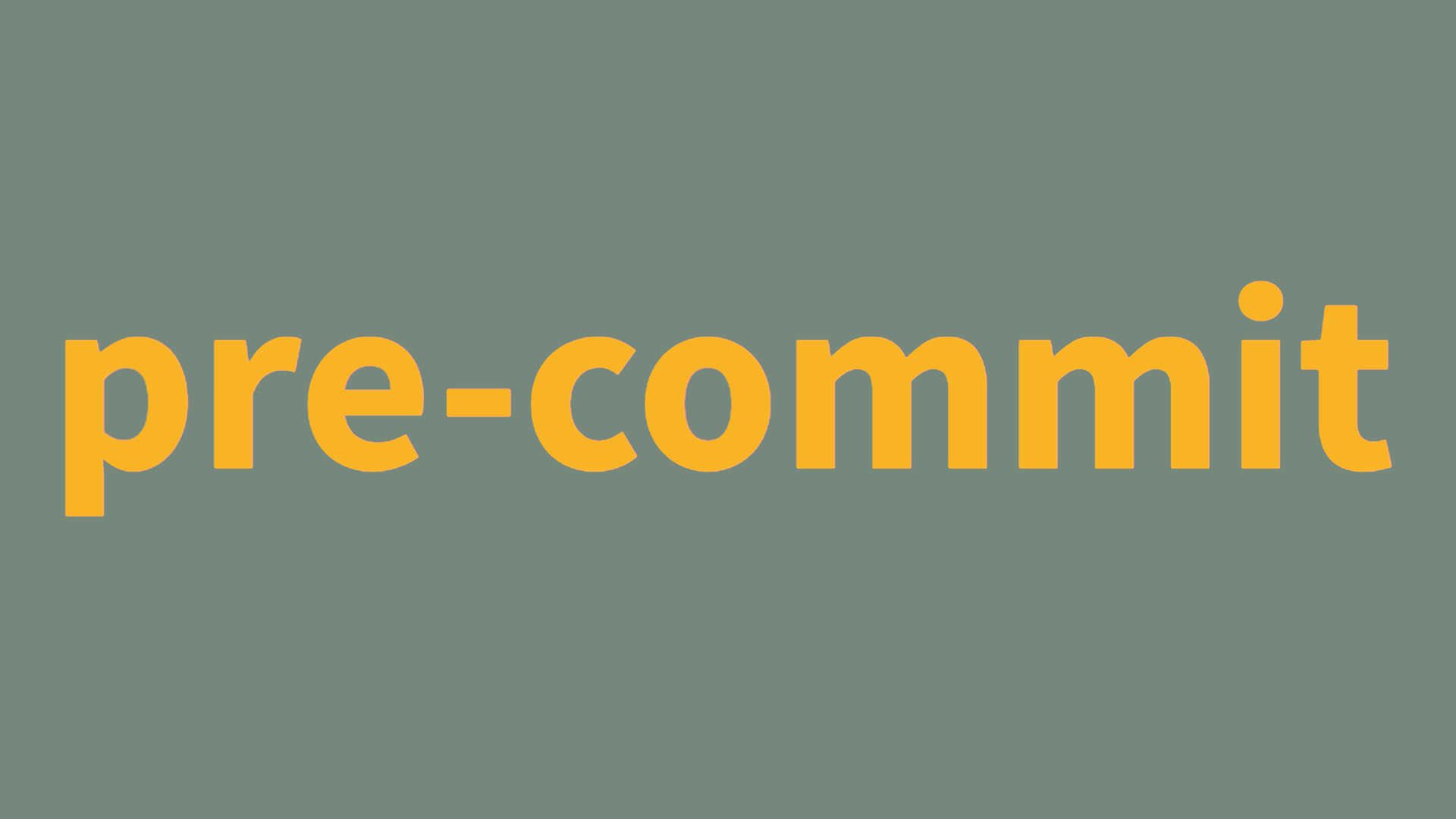 Using Pre-commit to automate tasks