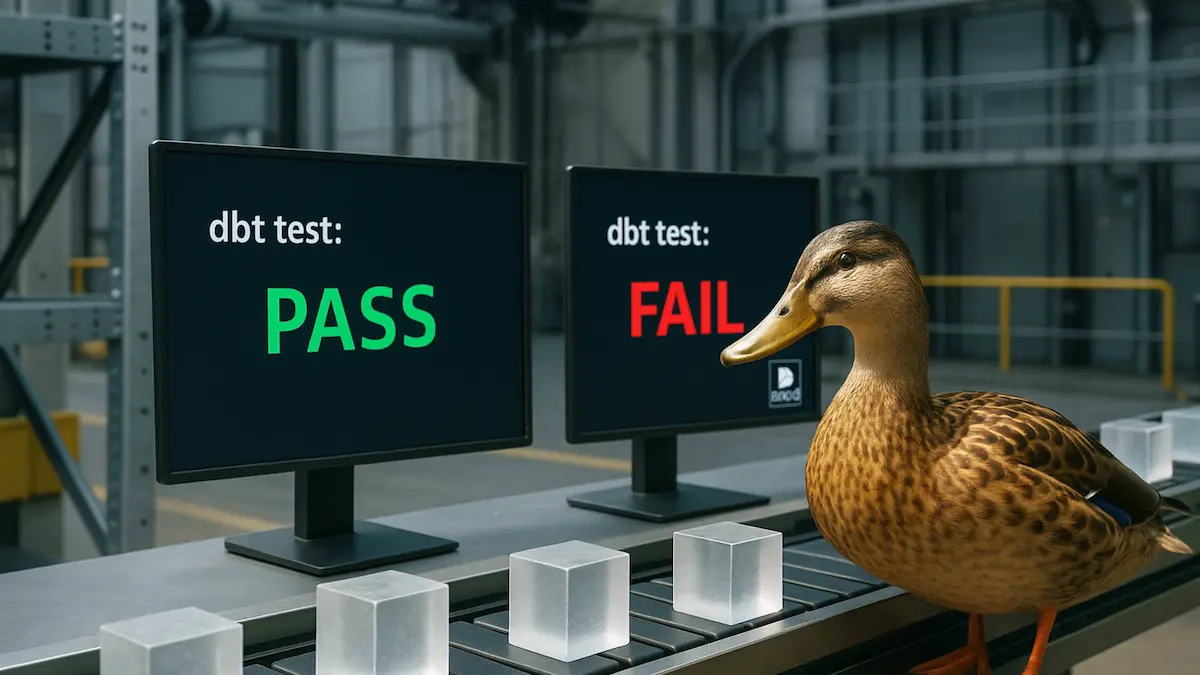 dbt testing with DuckDB